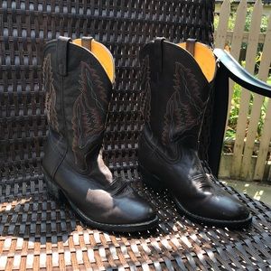 SMOKY Cowgirl boots Real leather.